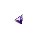 Purple 1.7 ct. amethyst in triangle