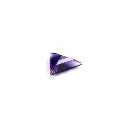 Purple 1.7 ct. amethyst in triangle