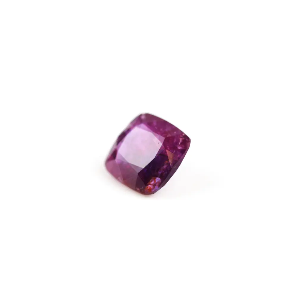 Purplish red 5.4 ct. Ruby in cushion