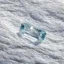 Clear 3.3 ct. Aquamarine in emerald cut