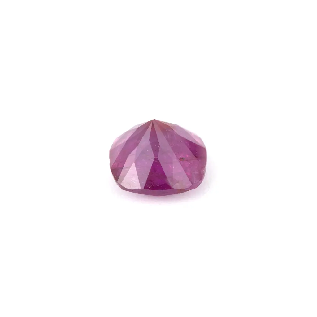 Purplish red 3.2 ct. Ruby in cushion cut