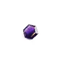 Dark purple 1.7 ct. amethyst hexagon
