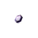 Dark purple 1.7 ct. amethyst hexagon