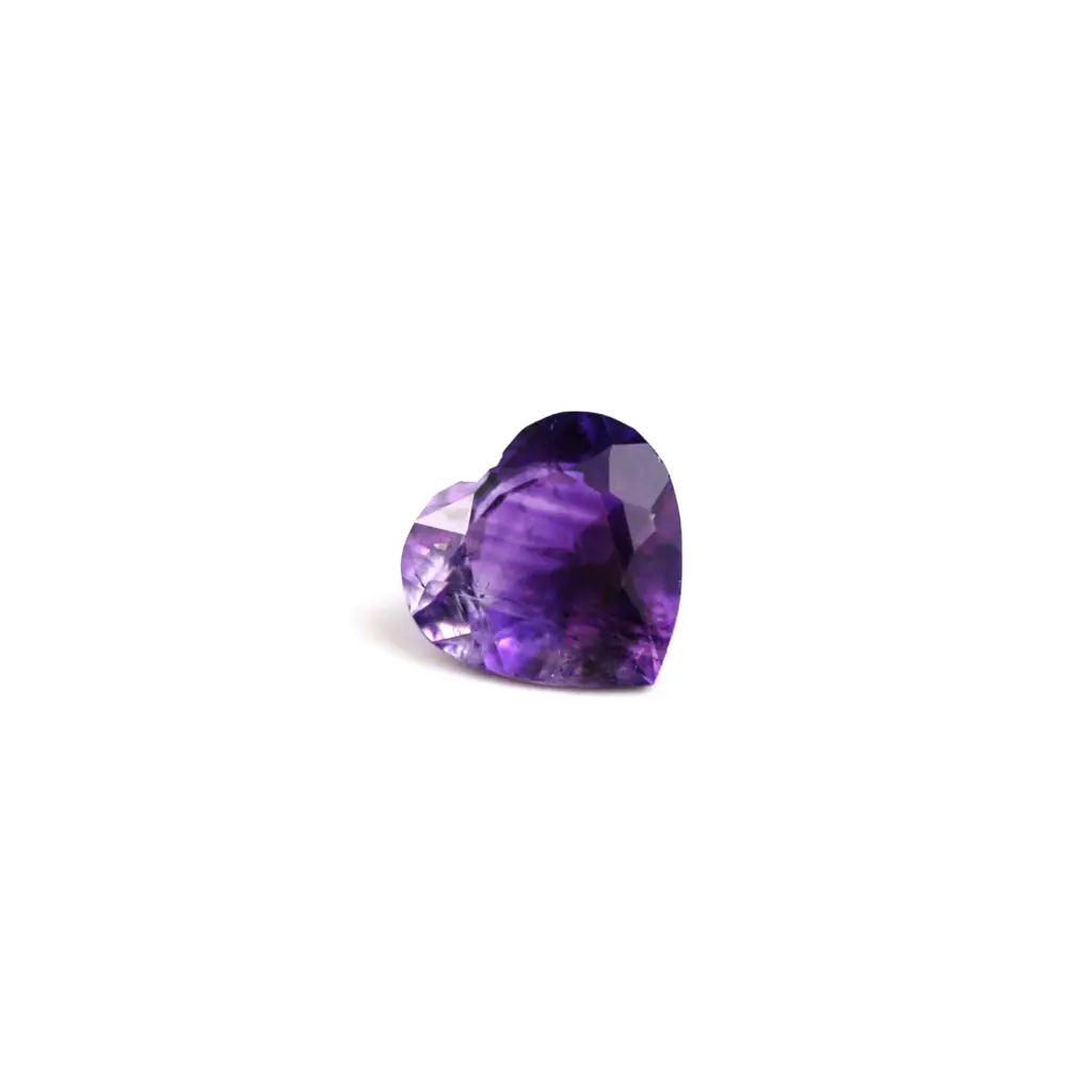 Purple 2 ct. amethyst in heart