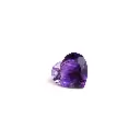 Purple 2 ct. amethyst in heart