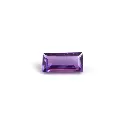 Purple 1.4 ct. amethyst in baguette