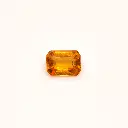 Orange 0.22 ct. Tourmaline in emerald