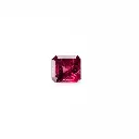 Red 1.8 ct. Garnet in emerald square 
