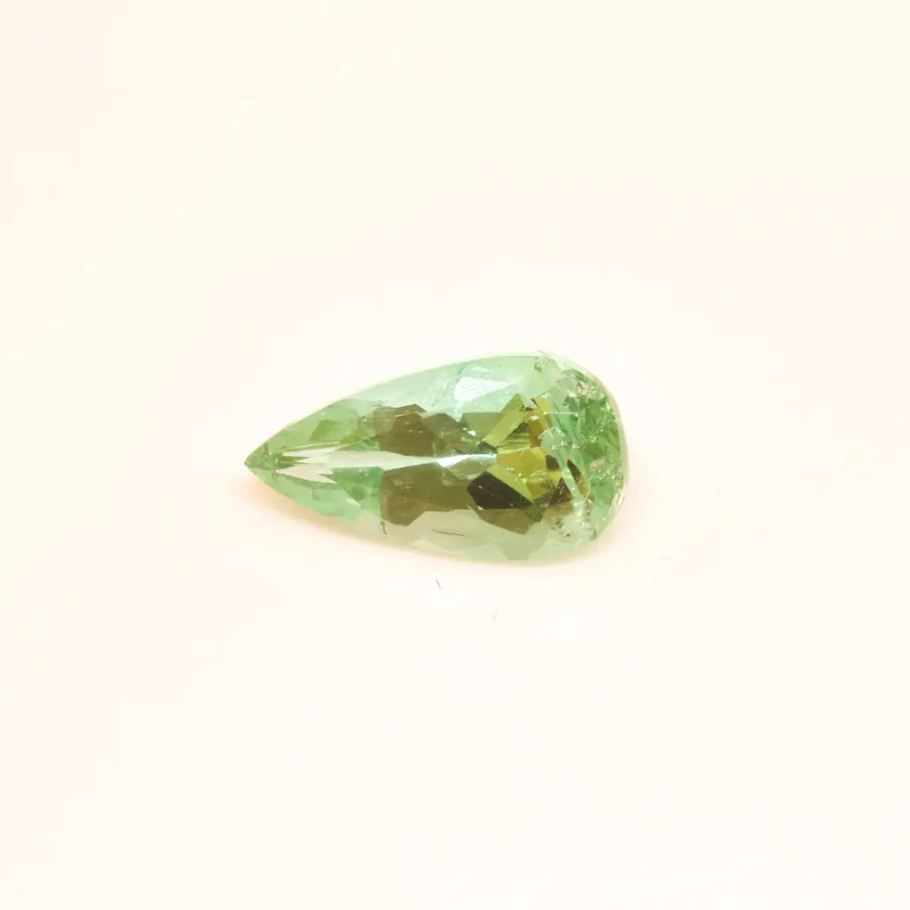Light green 1.85 ct. Tourmaline in pear shape