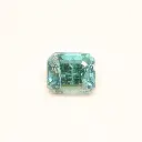 Neon blue 1.34 ct. Tourmaline in emerald cut