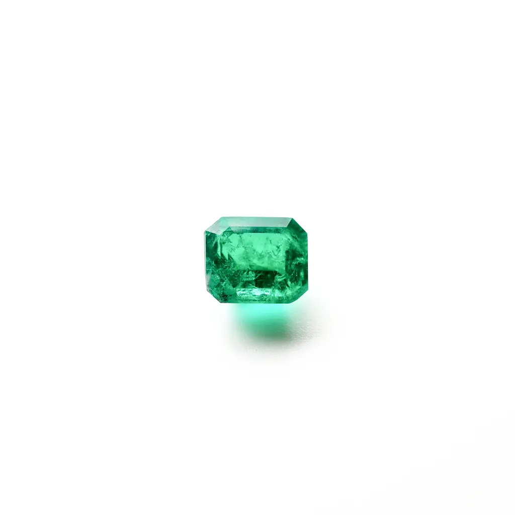 Vivid green 2.1 ct. Emerald