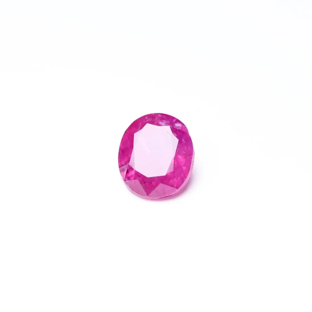 Pink 2.1 ct. Ruby in oval cut