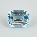 Blue 3.3 ct. Aquamarine in emerald cut
