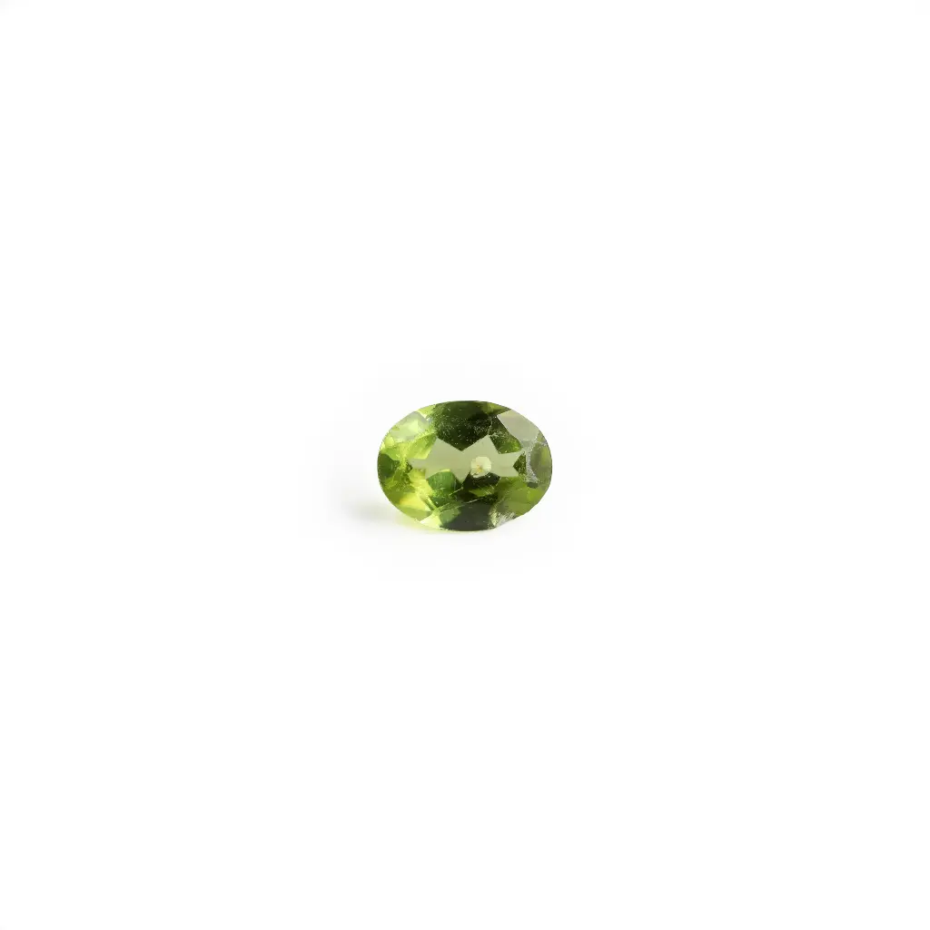 Vivid 1.2 ct. Peridot in oval cut