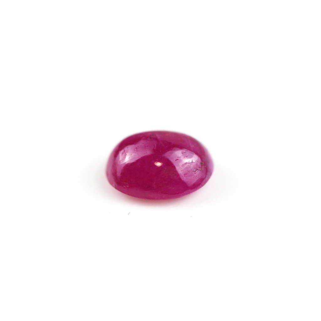 Pinkish red 2.77 ct. ruby in cabochon