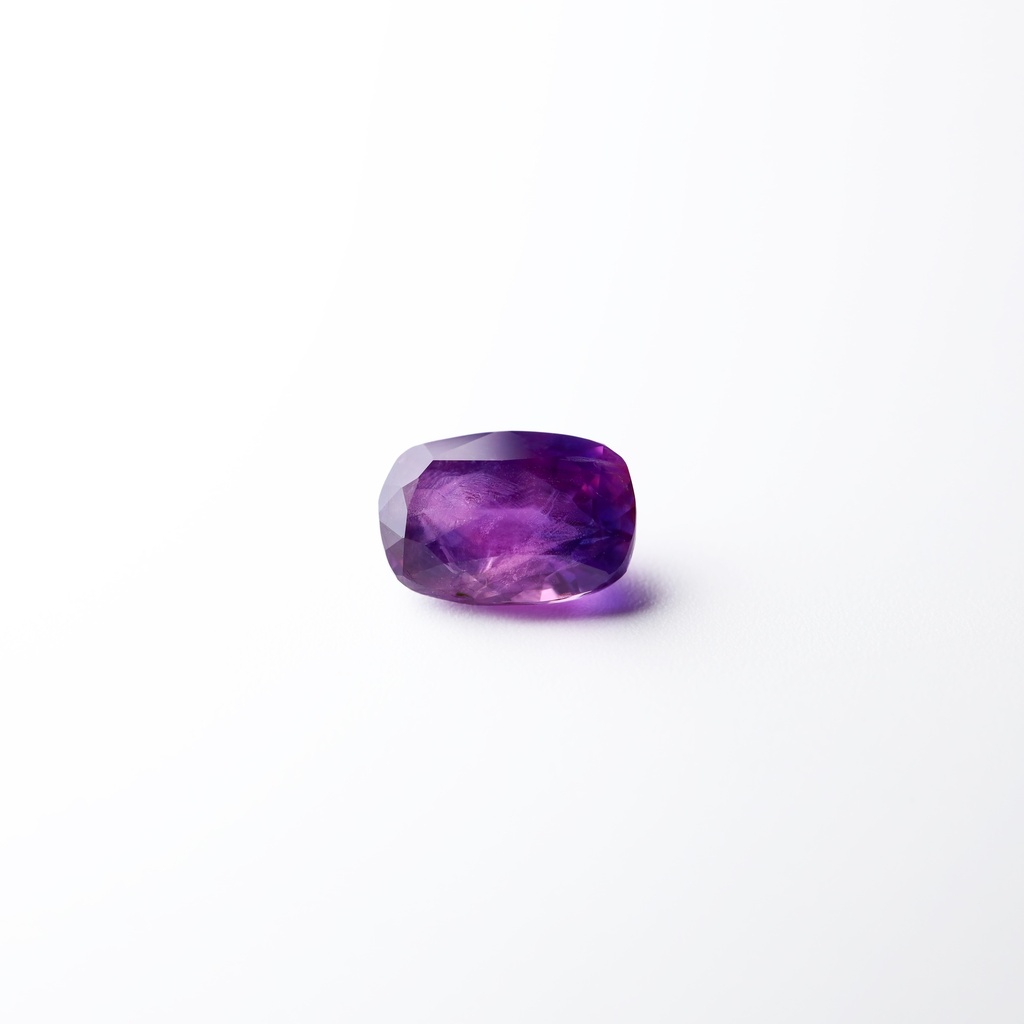 Purplish red 1.74 ct. ruby in cushion