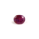 Purplish red 2 ct. ruby in oval cut  