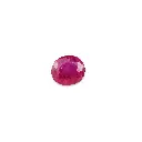 Purplish red 0.88 ct. Ruby in oval  