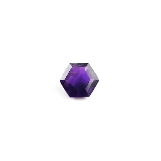 [A202418] Dark purple 1.7 ct. amethyst hexagon