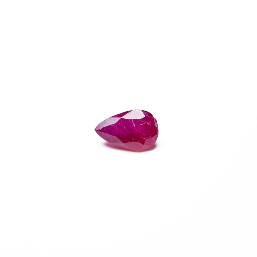 [R20246] Purplish red 1.5 ct. ruby in pear cut